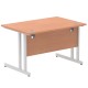 Rayleigh Cantilever 800mm Deep Straight Office Desk